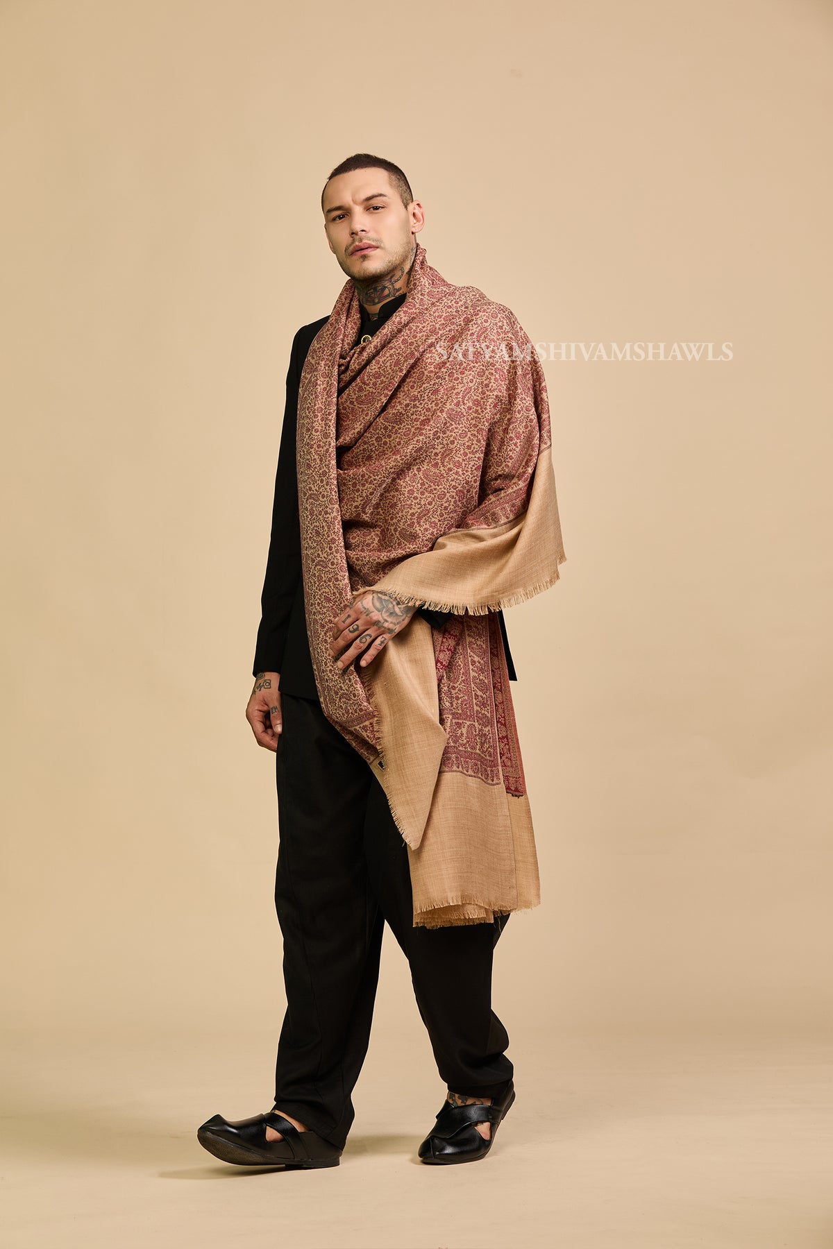 Heritage Jamawar Kani Mens Lohi Big Size