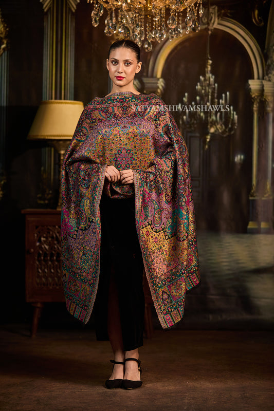 Pure wool Multi kani women Stole
