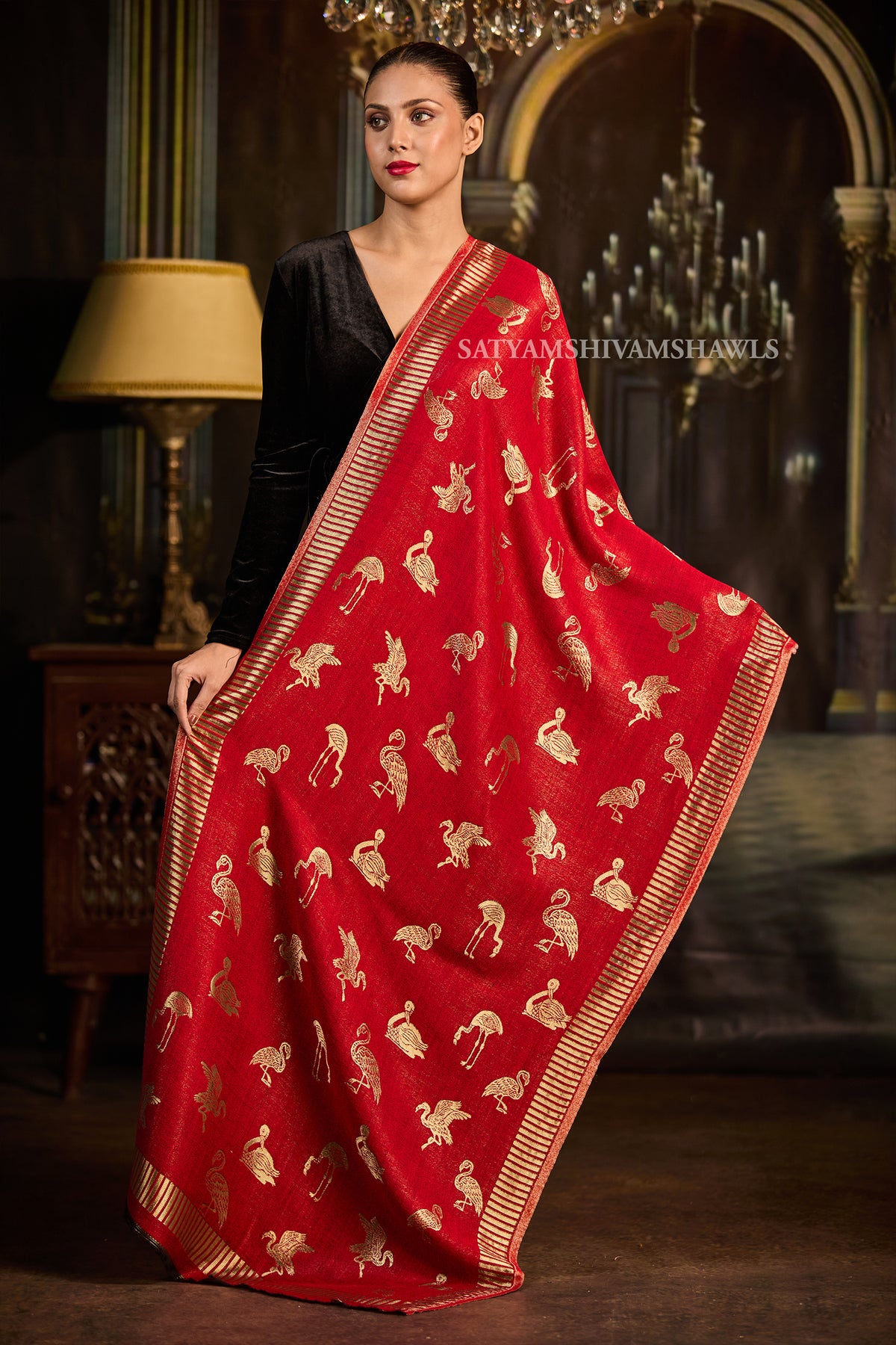 Kashmiri Rhapsody Reversibal Women Stole