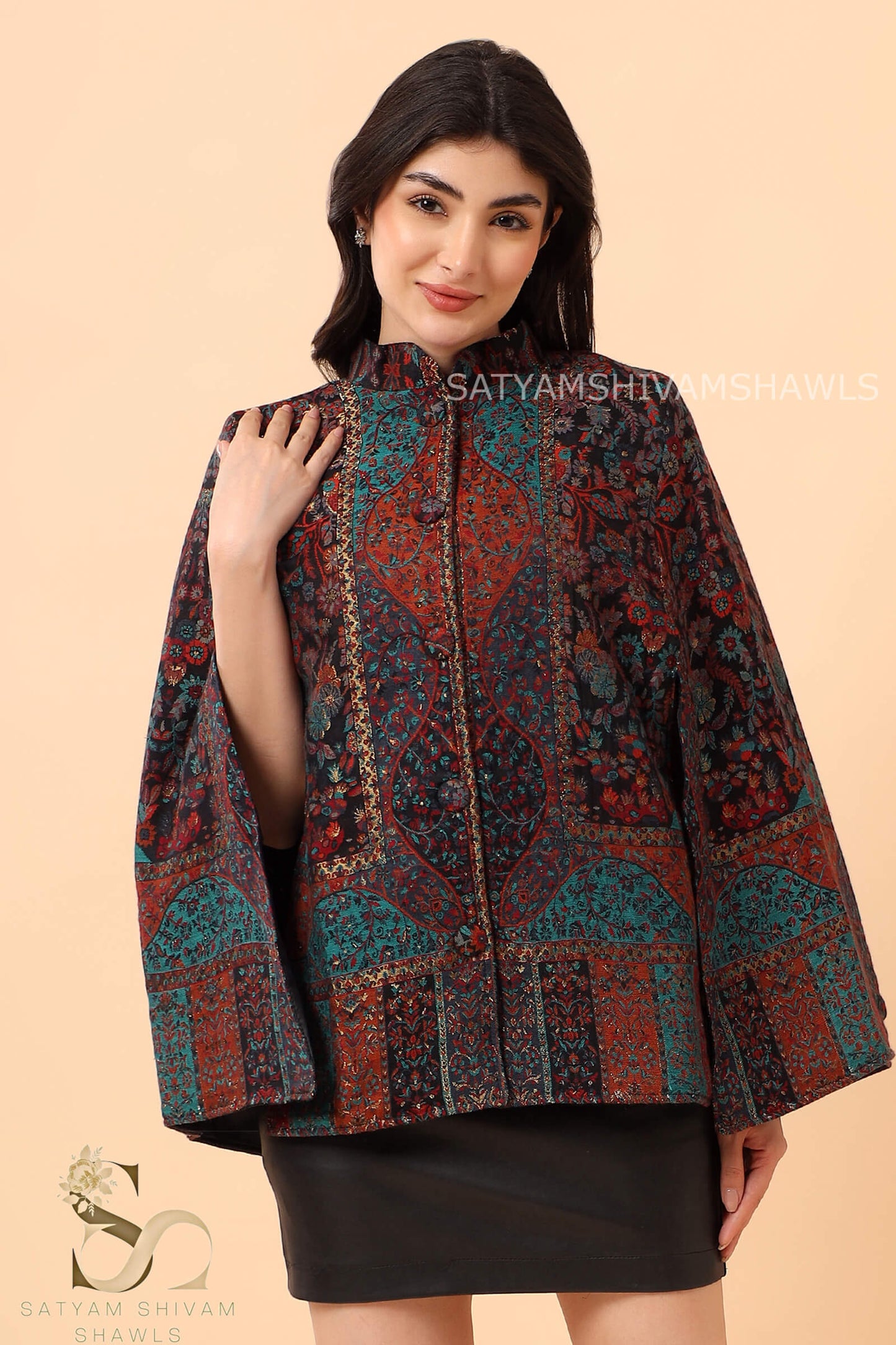 LIFE OF TREE CLASSICAL THEME DESIGN KALAMKANI CAPE ,BLACK