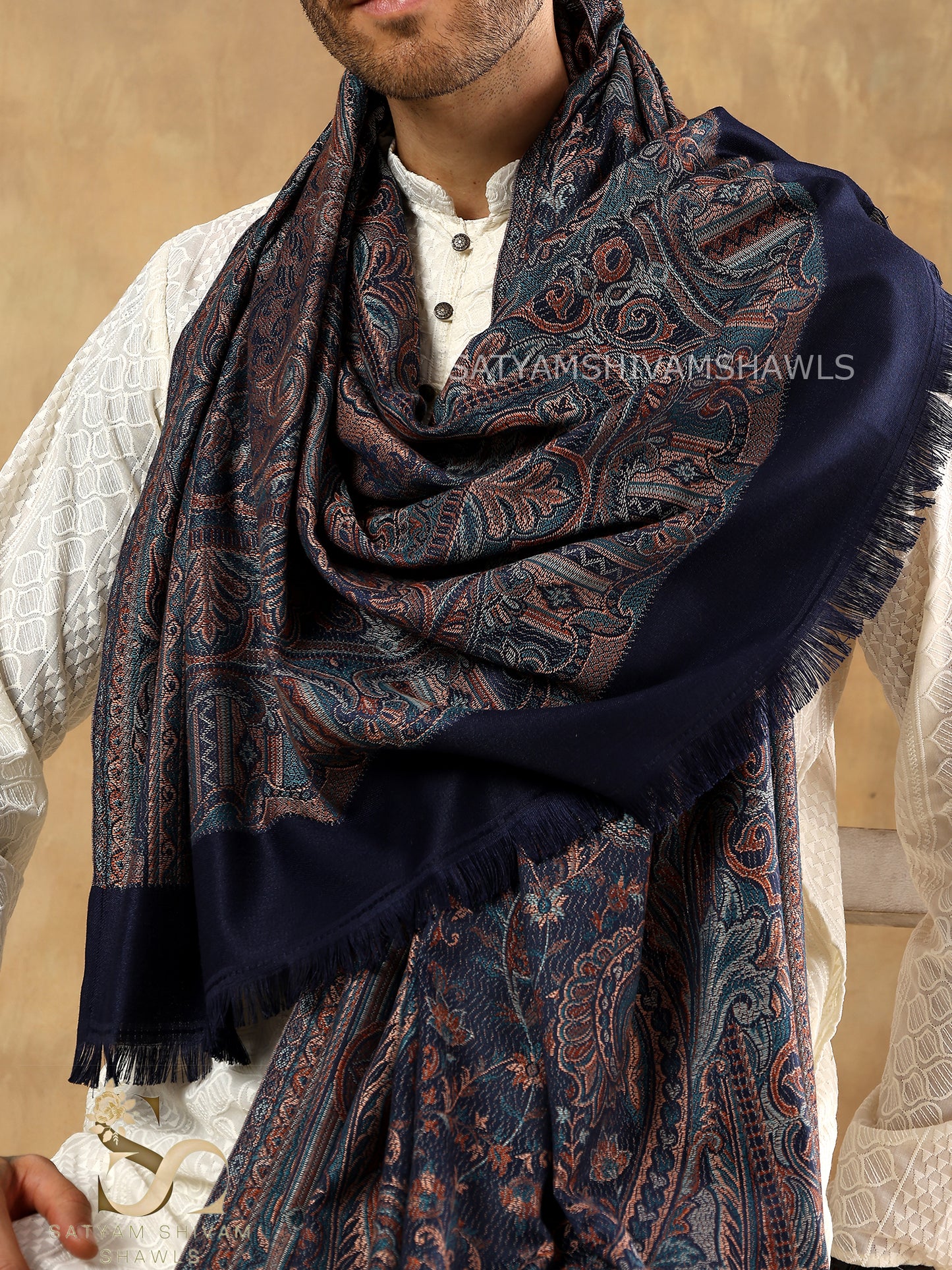His And Her Set Of 100% pure wool shawls With Premium Gift Box Packaging