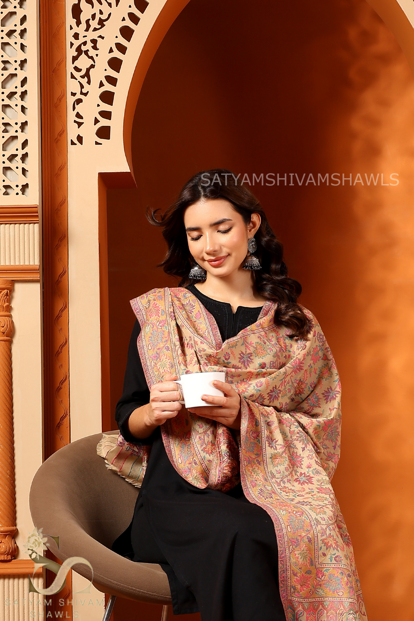 HIS AND HER SET OF 100% PURE WOOL KANI WEAVED SHAWLS