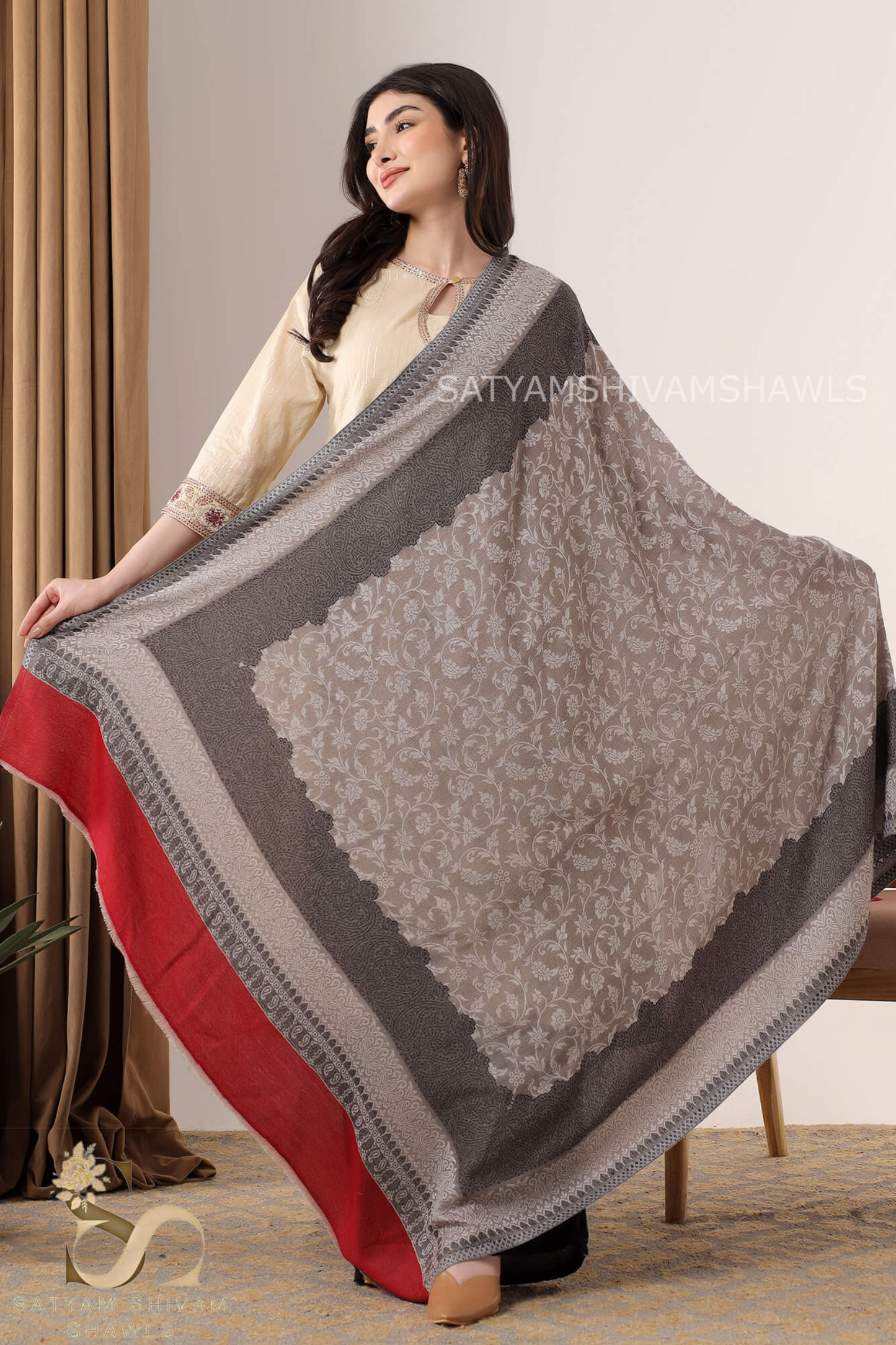 "PURE KANI MASTERPIECE" AUTHENTIC FINE WOOL KANI PASHMINA SHAWL