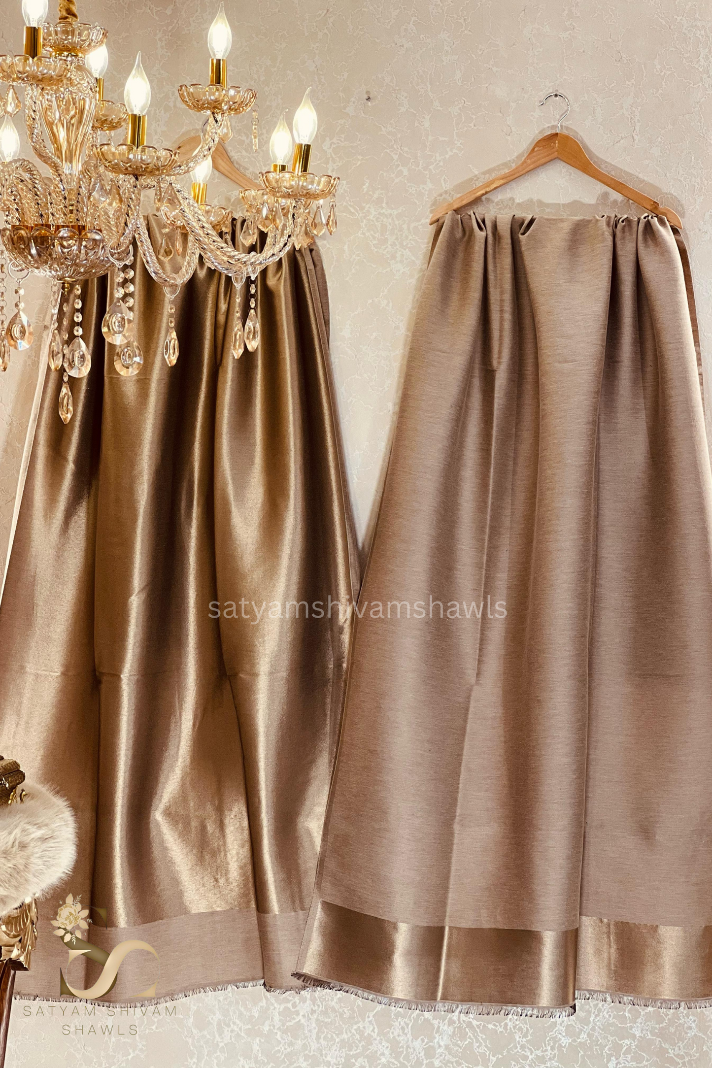 moonlight zari reversible shawl,