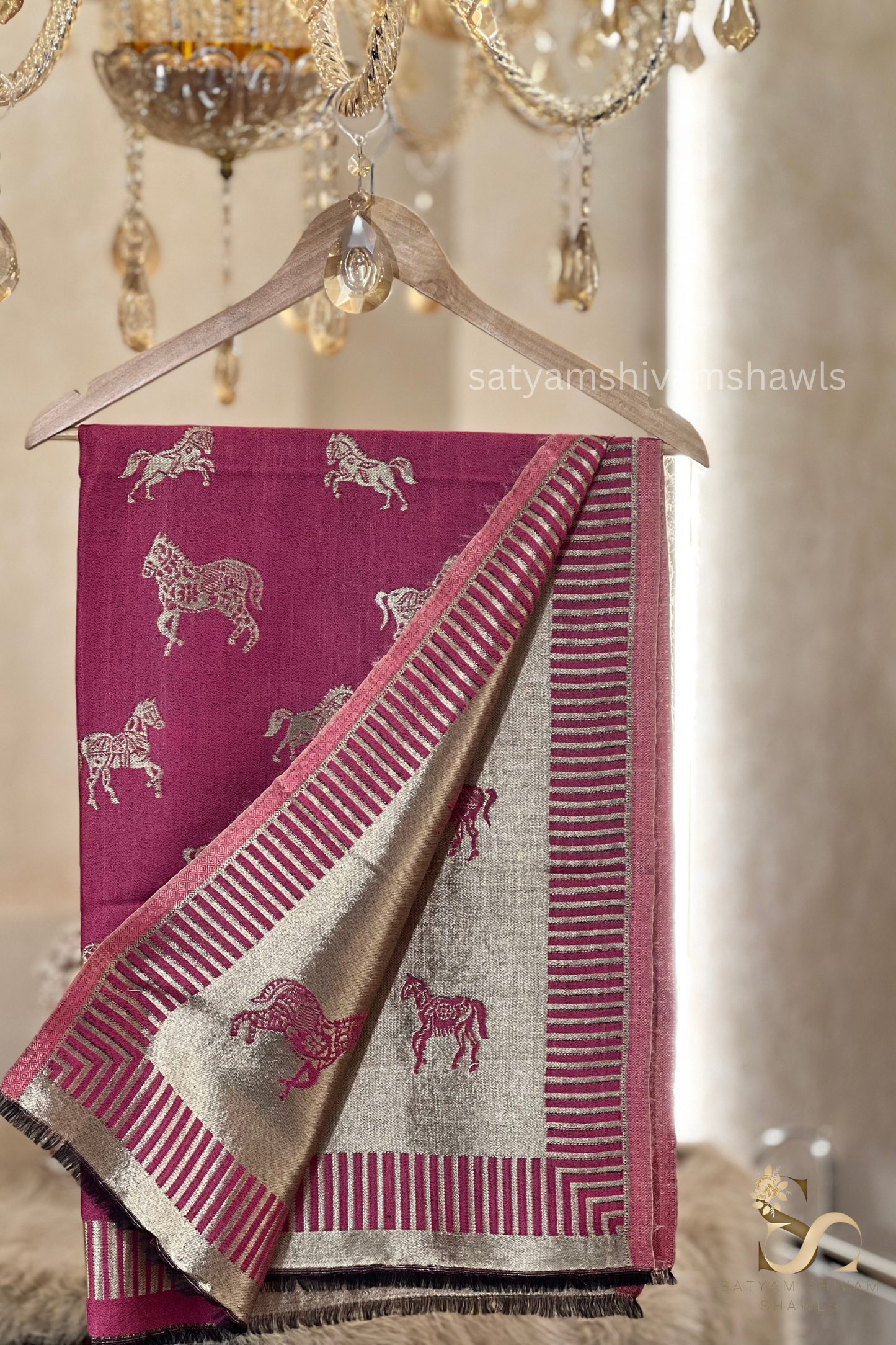 Twinlight reversible horse moonlight design stole