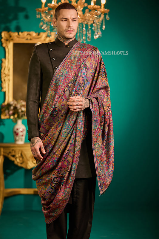 Royal haritage paisley design Men shawl