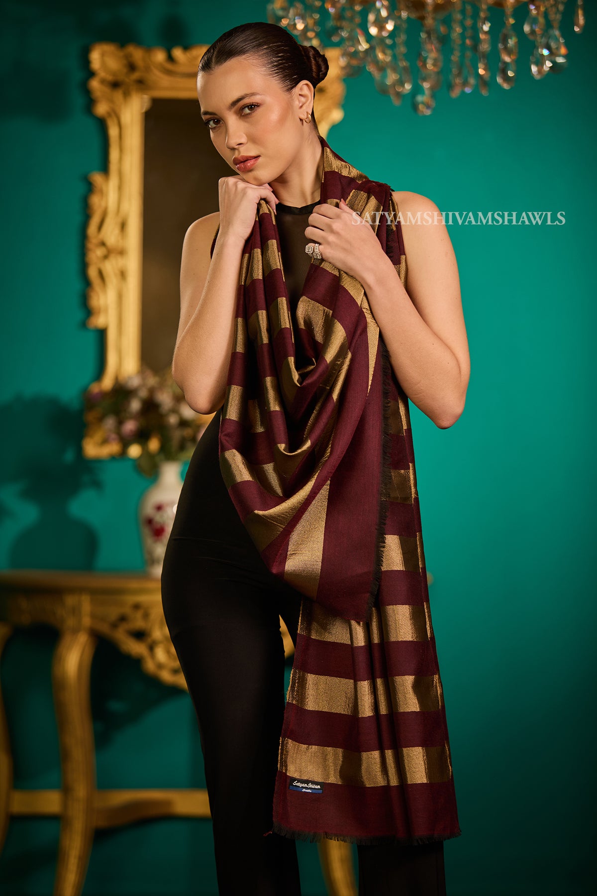 Twilight moonlight stripes reversible  stole