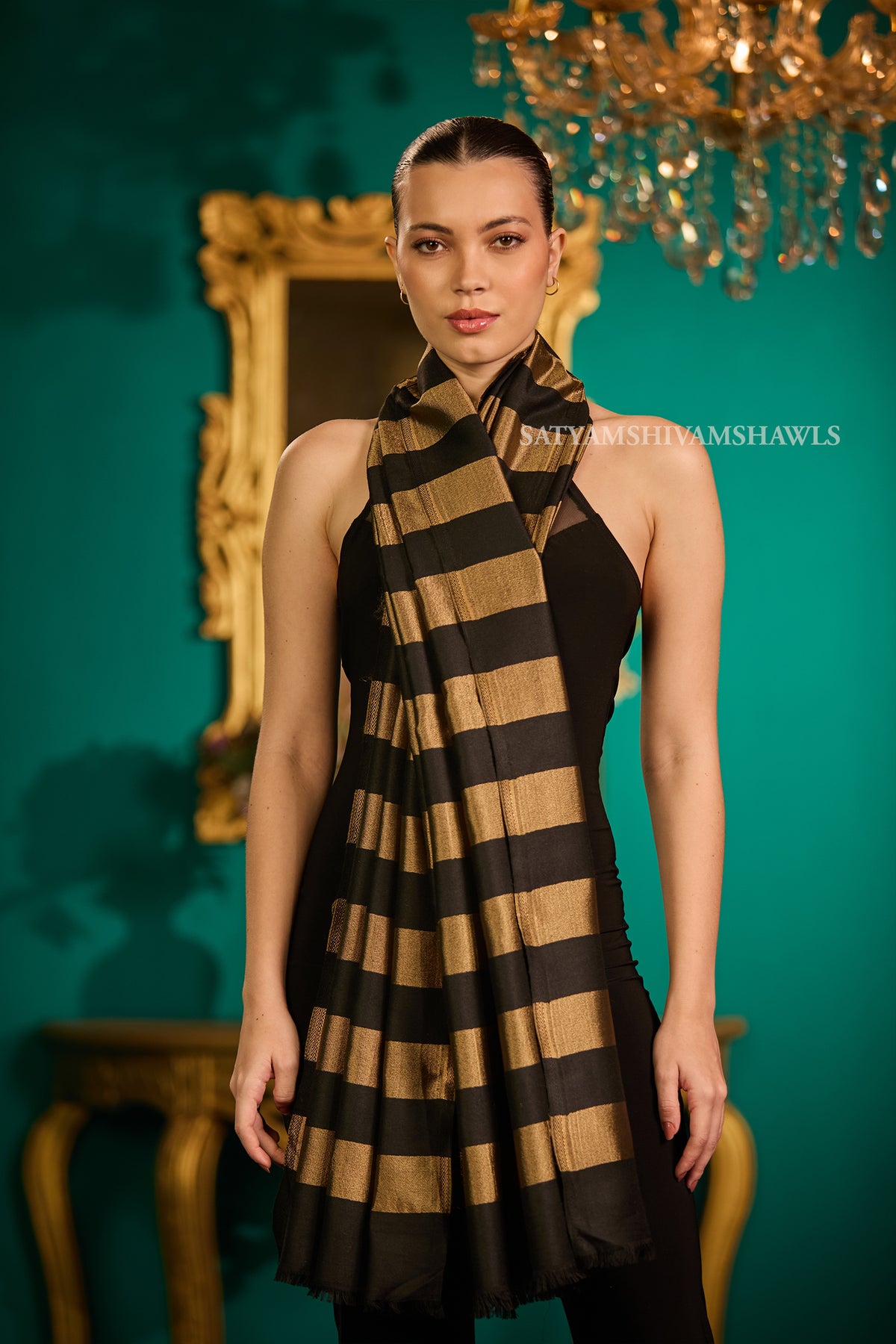 Twilight moonlight stripes reversible  stole