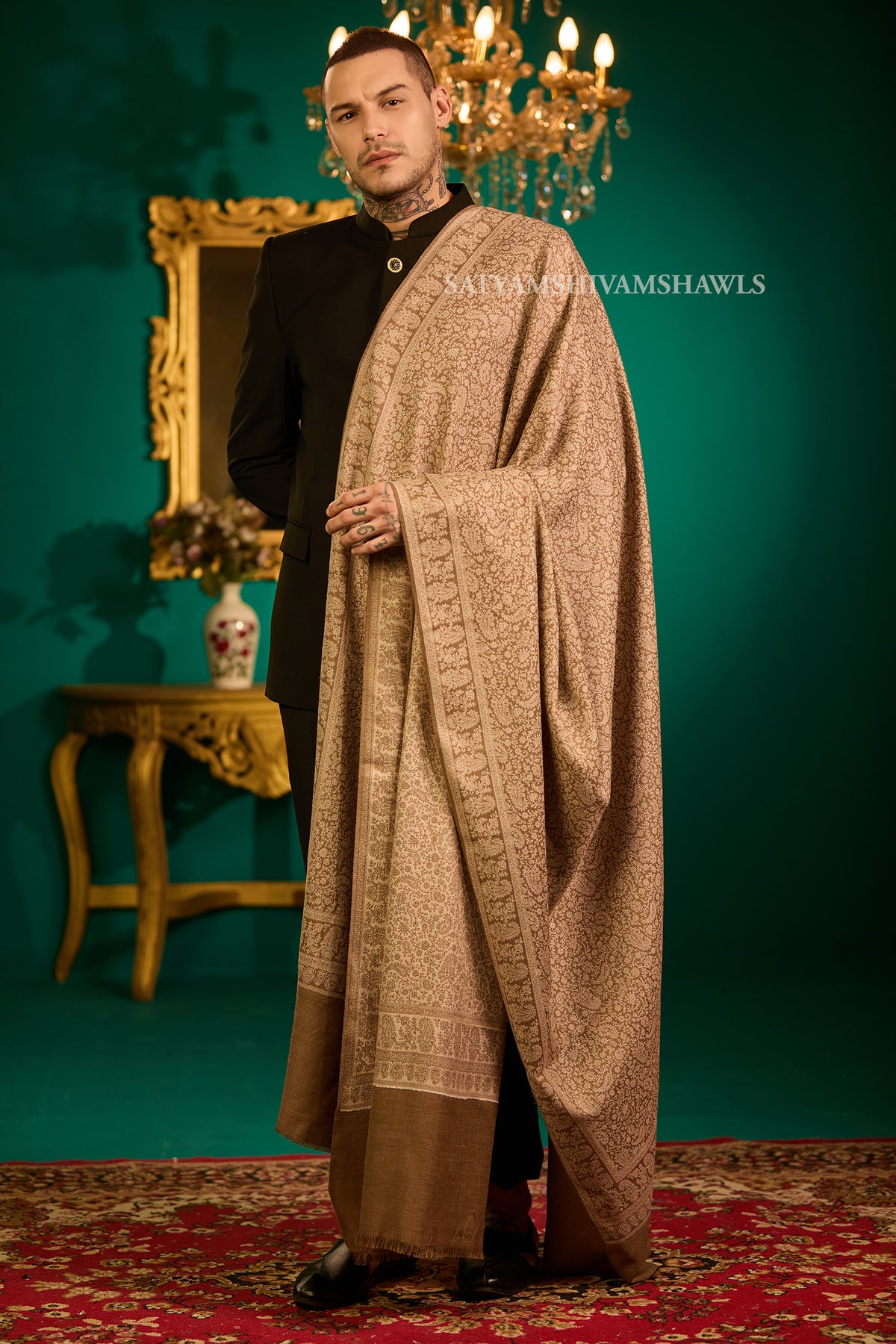 Heritage Jamawar Kani Mens Lohi Big Size