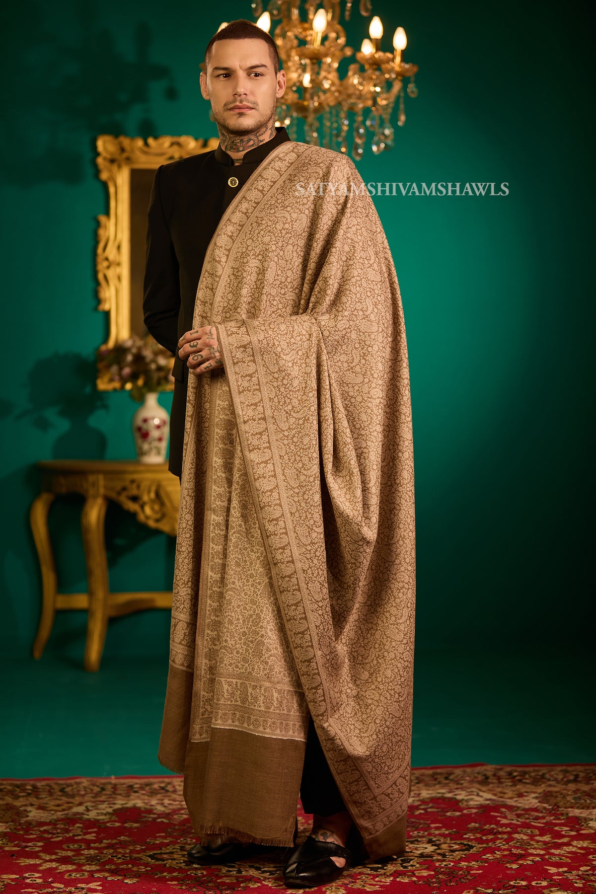 Heritage Jamawar Kani Mens Lohi Big Size