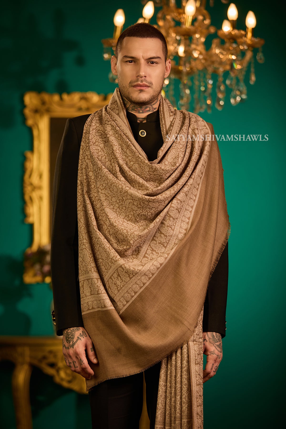 Heritage Jamawar Kani Mens Lohi Big Size