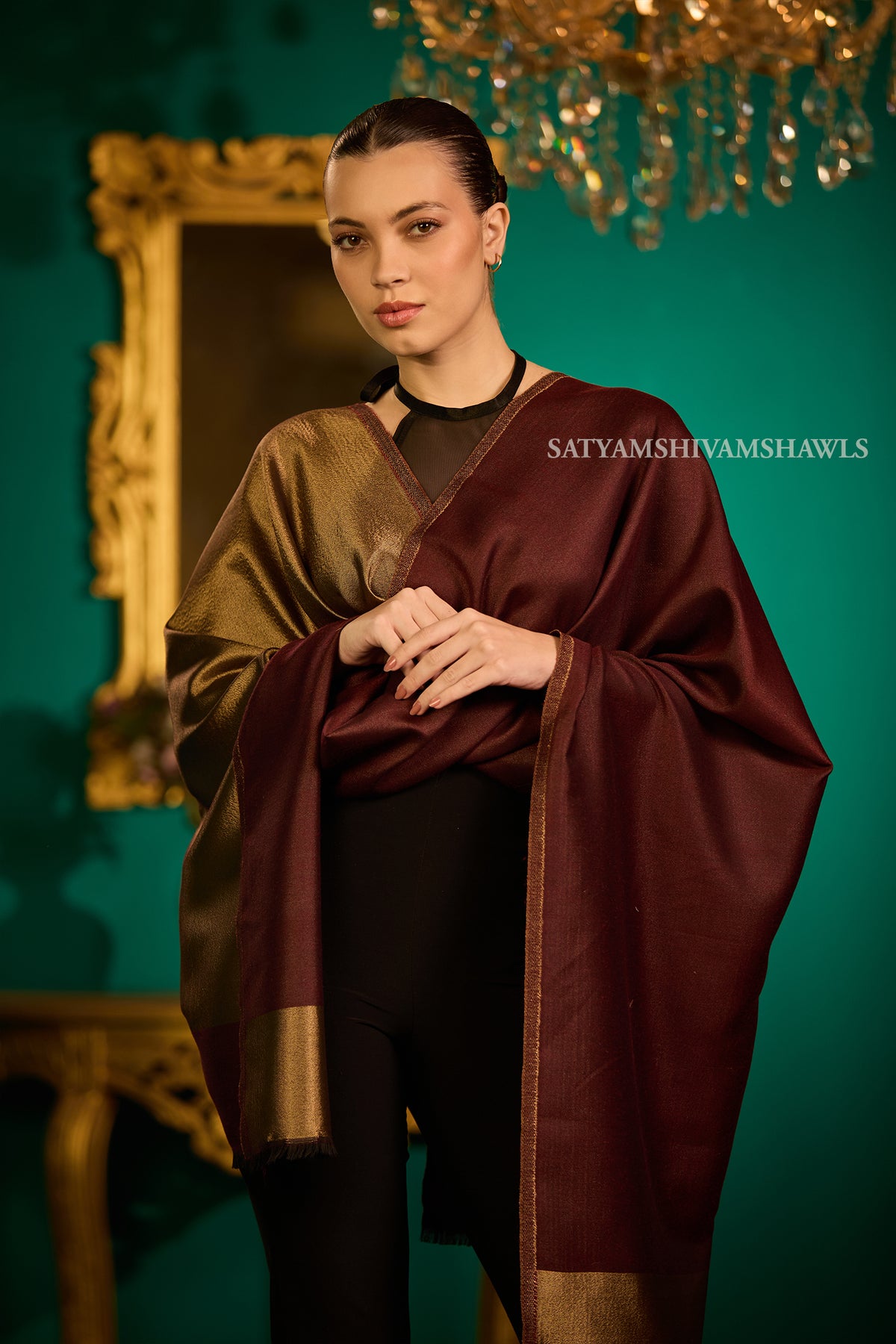 Twilight moonlight reversible stole