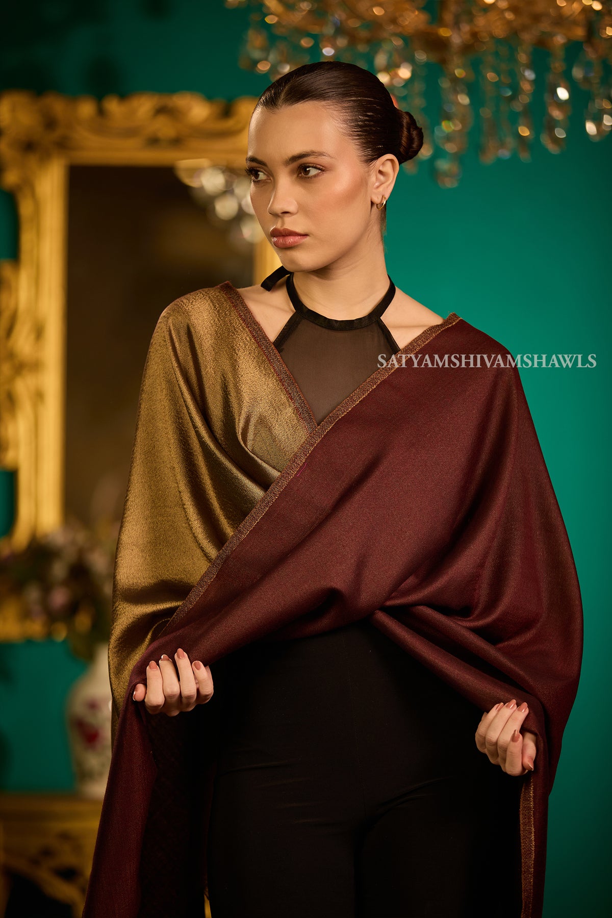Twilight moonlight reversible stole