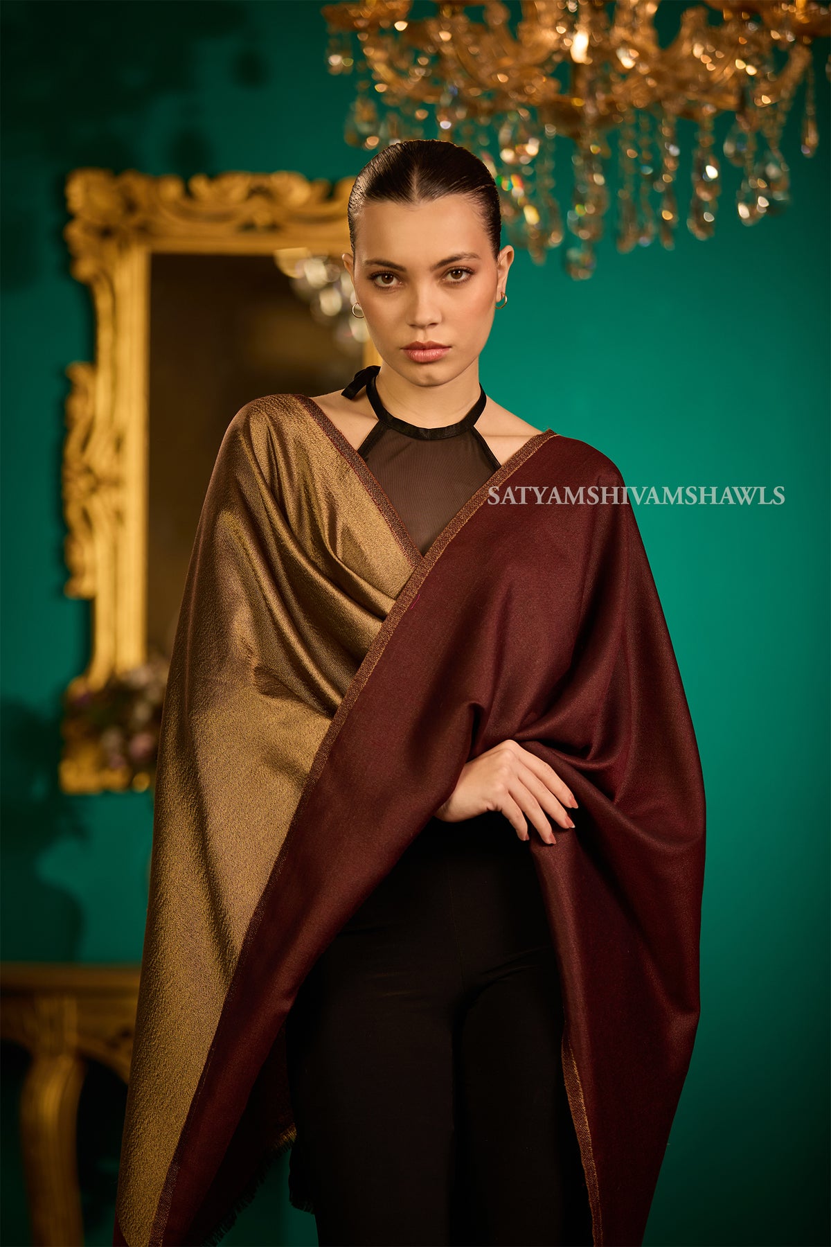 Twilight moonlight reversible stole