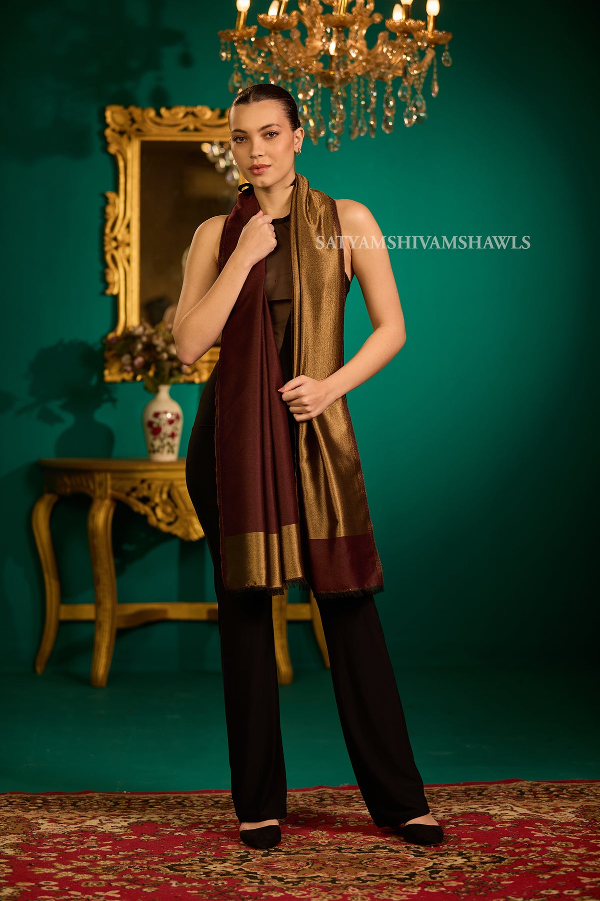 Twilight moonlight reversible stole
