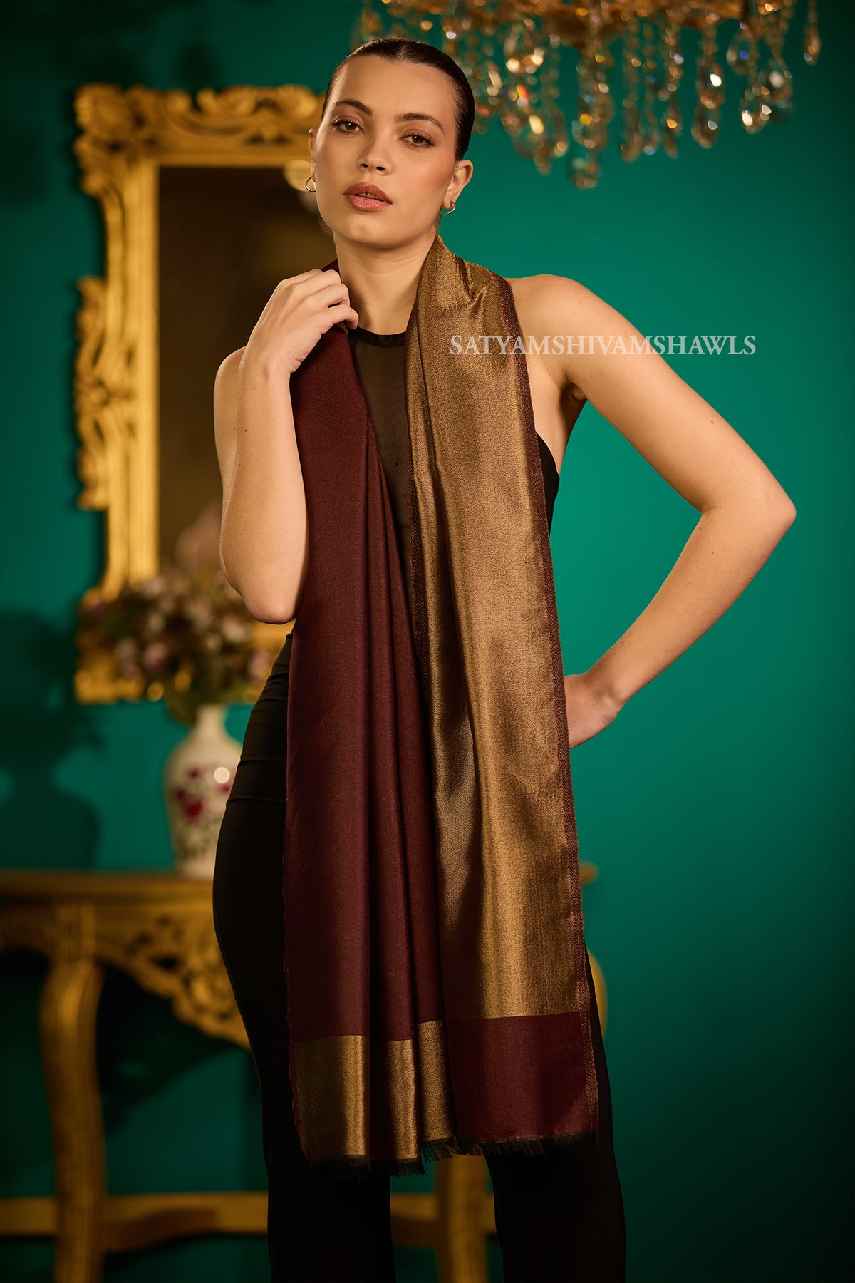 Twilight moonlight reversible stole