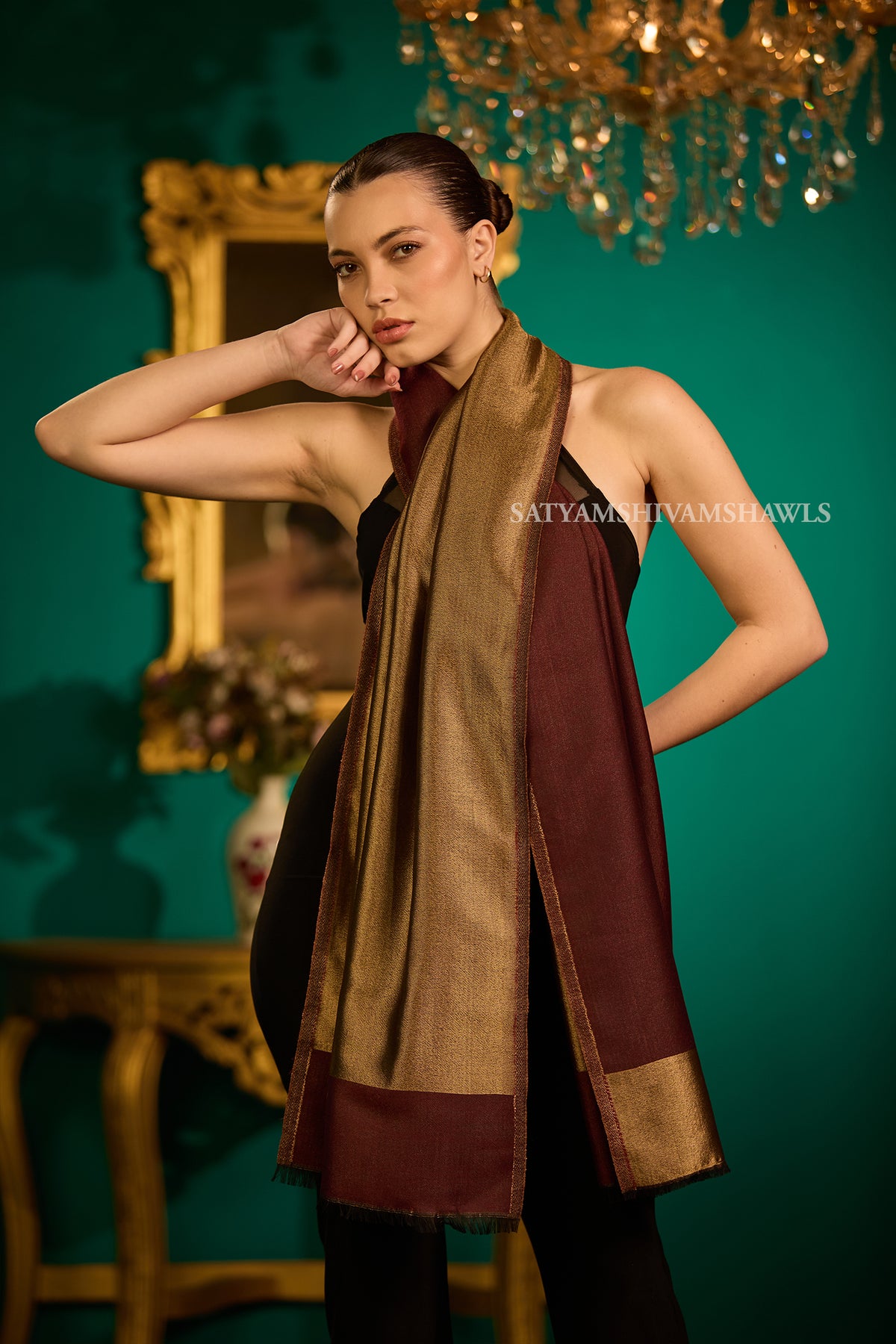 Twilight moonlight reversible stole