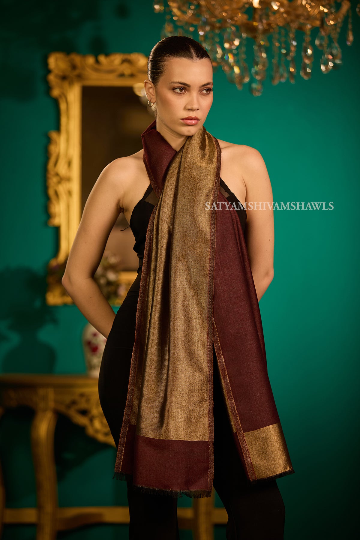 Twilight moonlight reversible stole
