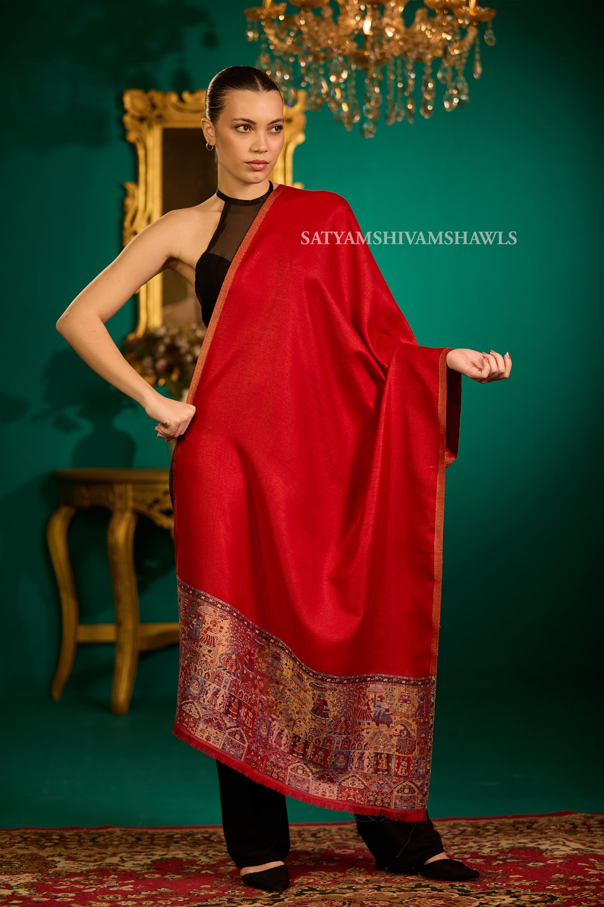 Twilight moolight   reversible kani palla stole