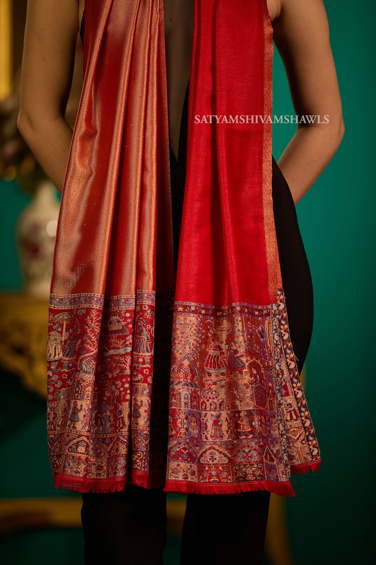 Twilight moolight   reversible kani palla stole