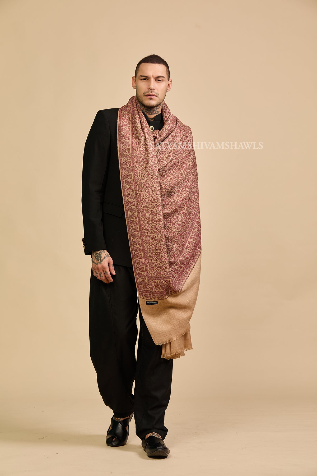 Heritage Jamawar Kani Mens Lohi Big Size