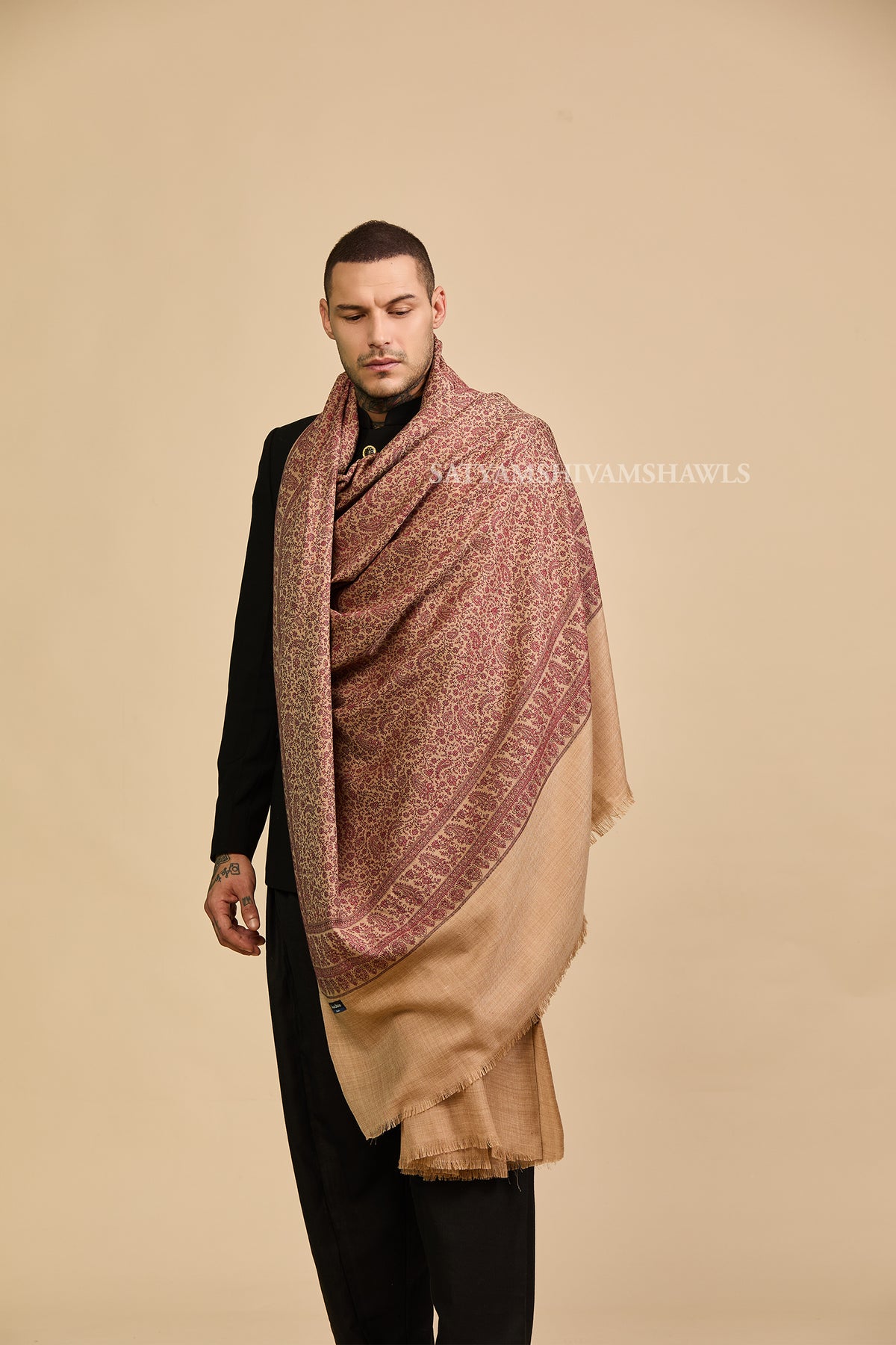 Heritage Jamawar Kani Mens Lohi Big Size