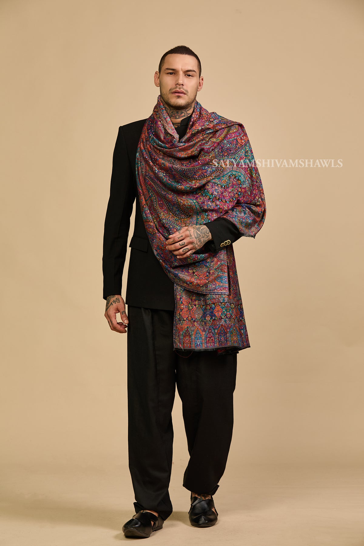 Royal haritage paisley design Men shawl