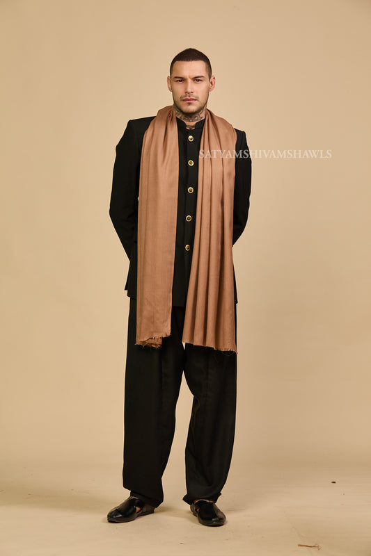 Pashmina Wool Mens Plain Stole