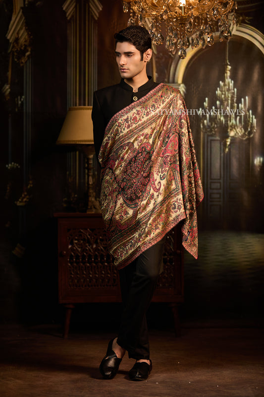 Moonlight Antique Paisley Kani men Stole