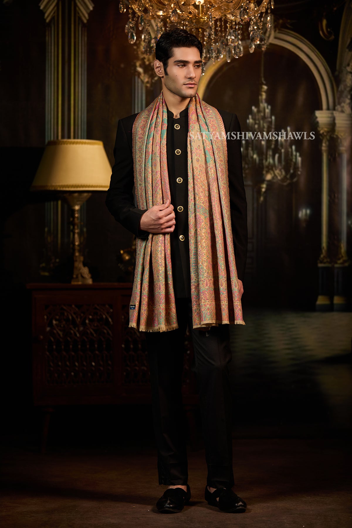 Moonlight Kaleidoscope Kani Men Stole