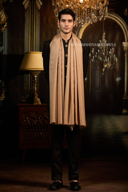 Pashmina Wool Mens Plain Stole