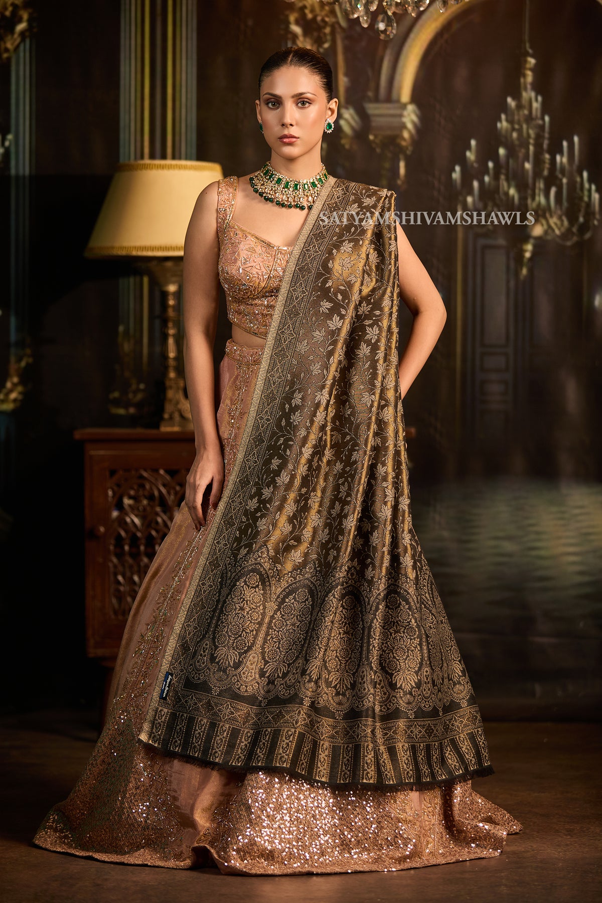 Noor-e- zari moonlight  women shawl
