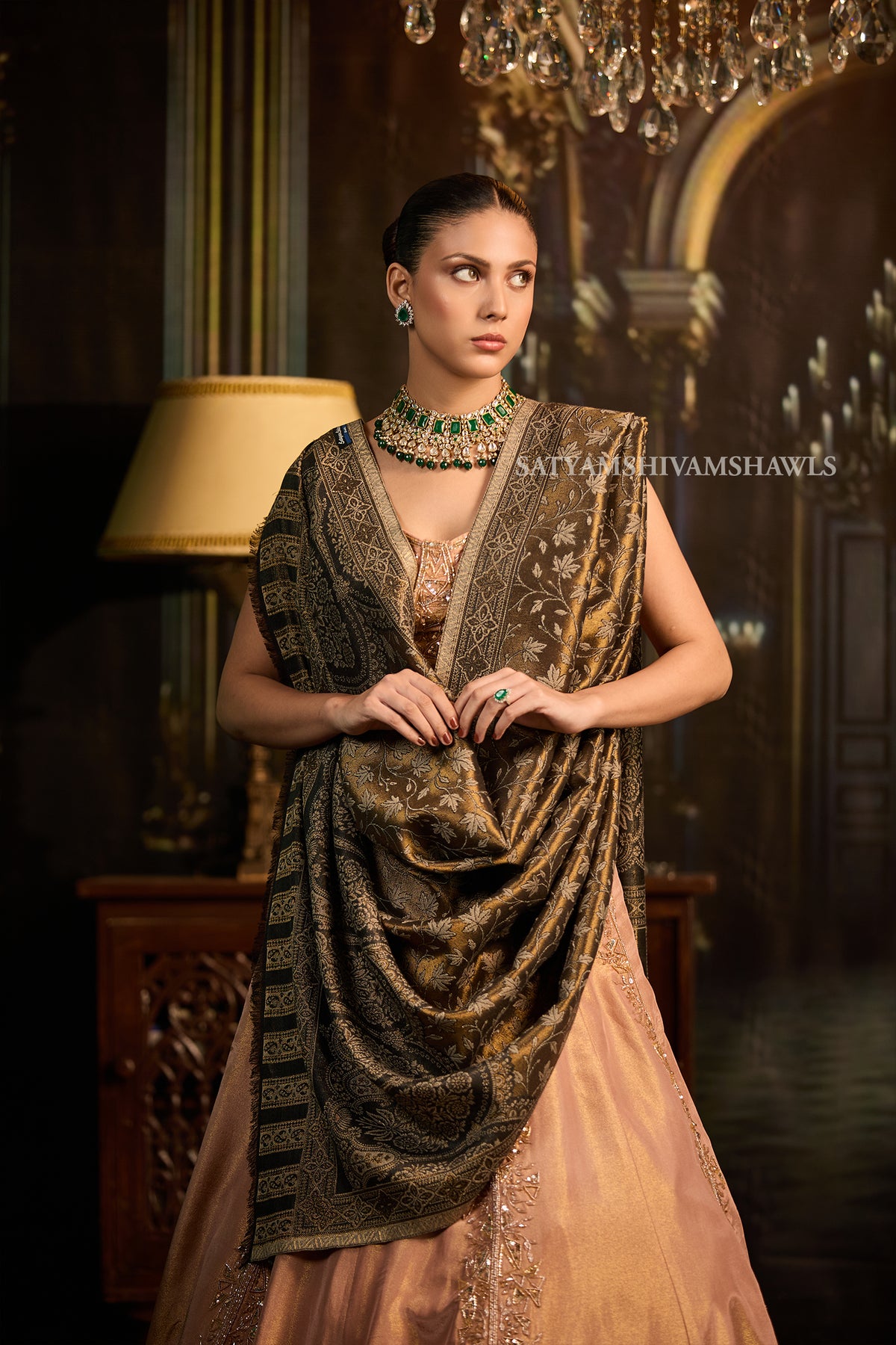 Noor-e- zari moonlight  women shawl