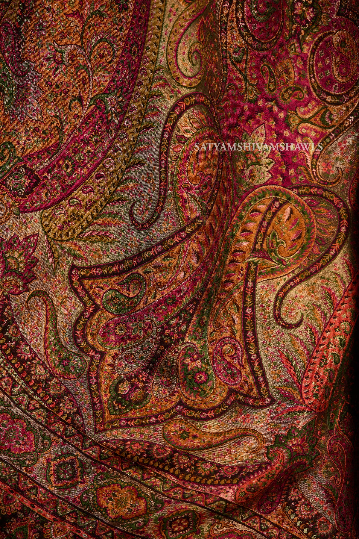 MOONLIGHT REVERSIBLE FINE WOOL PASHMINA WOMEN SHAWL,