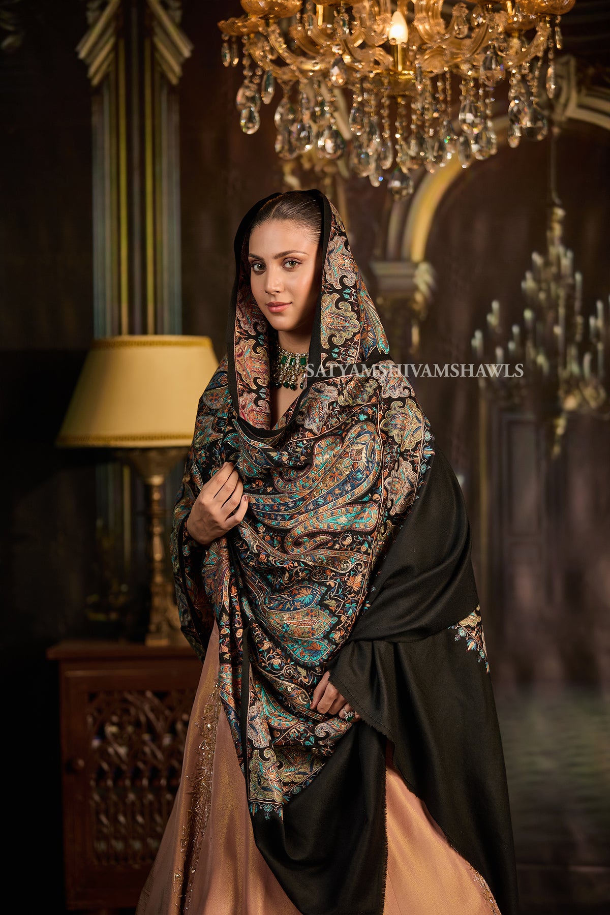 The Royal Heirloom – Intricate Handwork Shawl