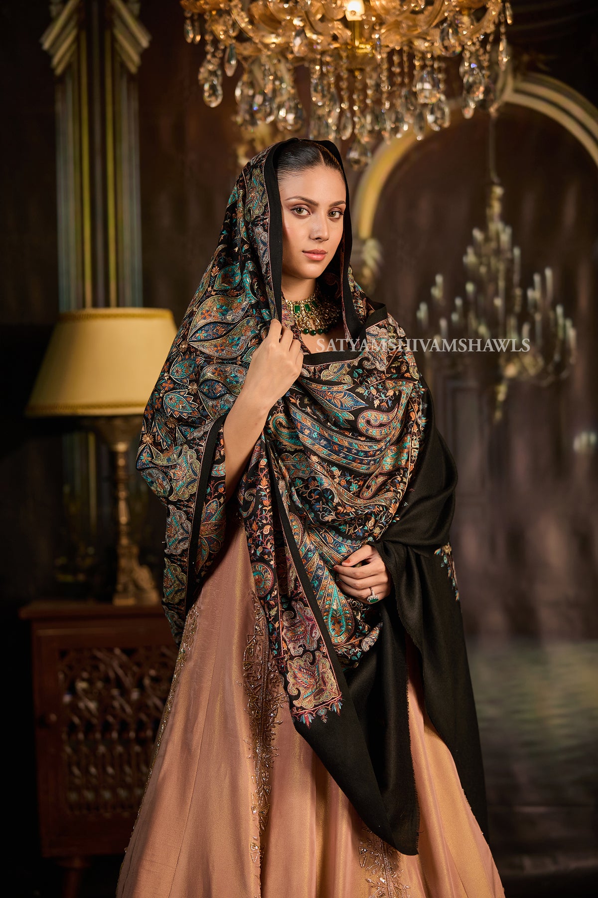 The Royal Heirloom – Intricate Handwork Shawl