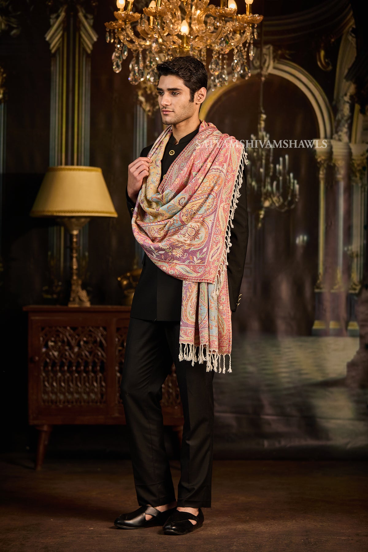 Gul-e-Noor Jamawar Mem Stole