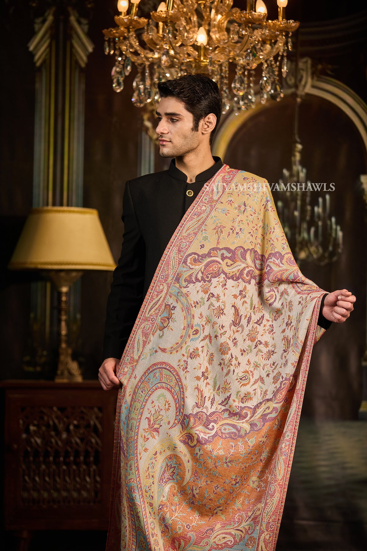 Gul-e-Noor Jamawar Mem Stole