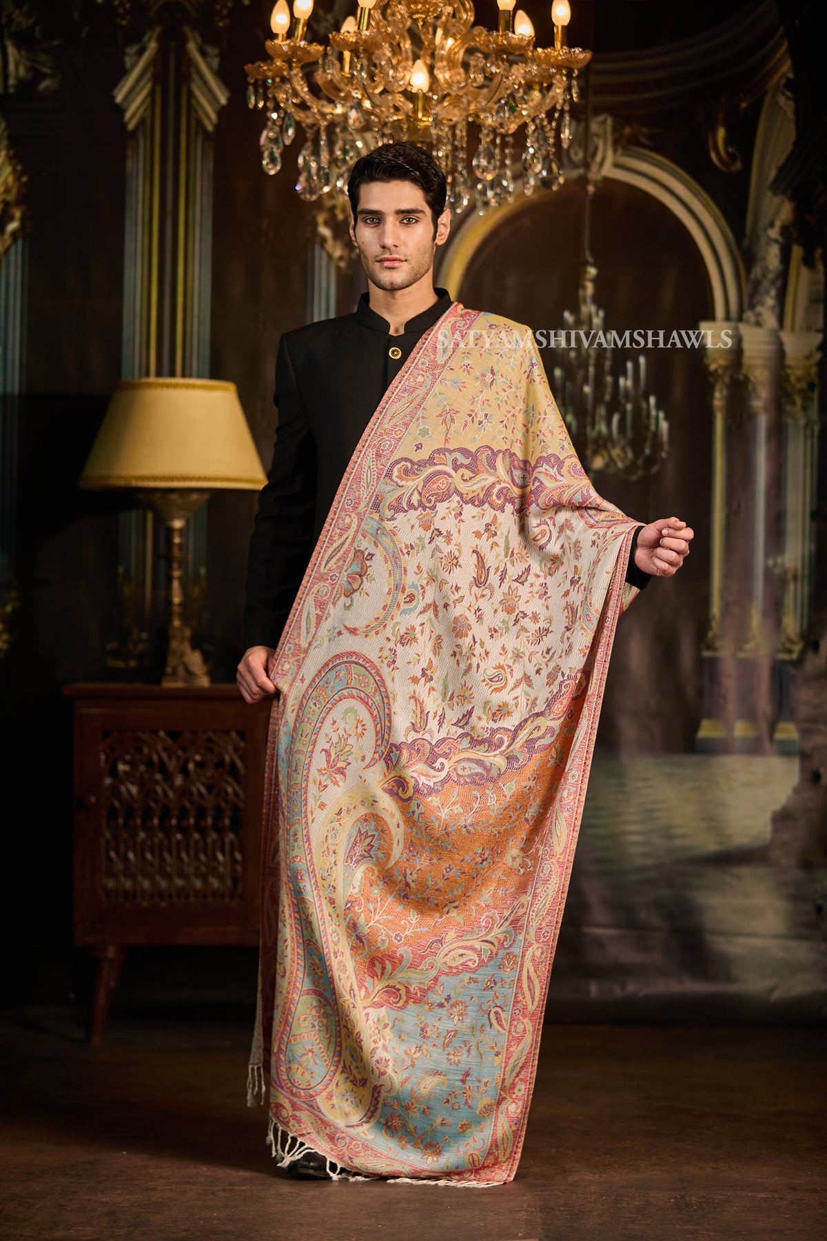 Gul-e-Noor Jamawar Mem Stole