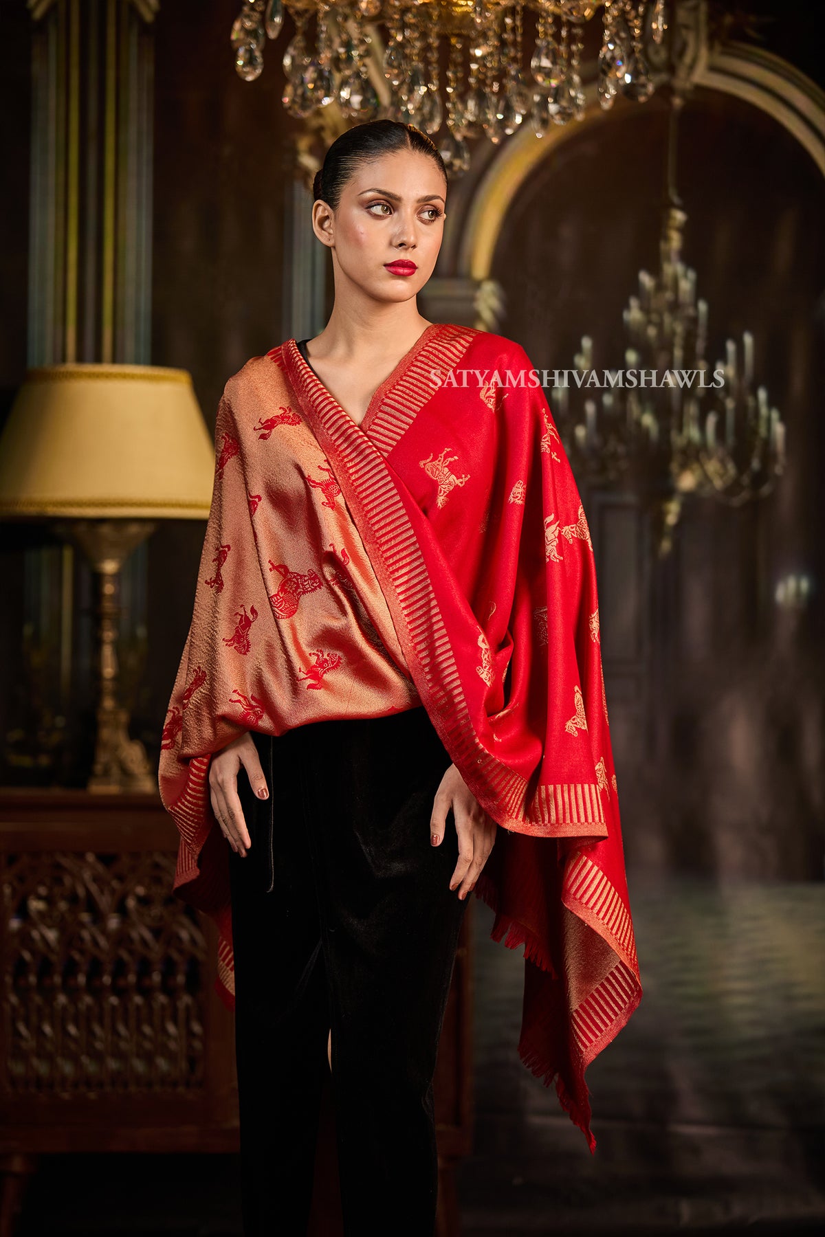 Moonlight Royal Horse Women Stole