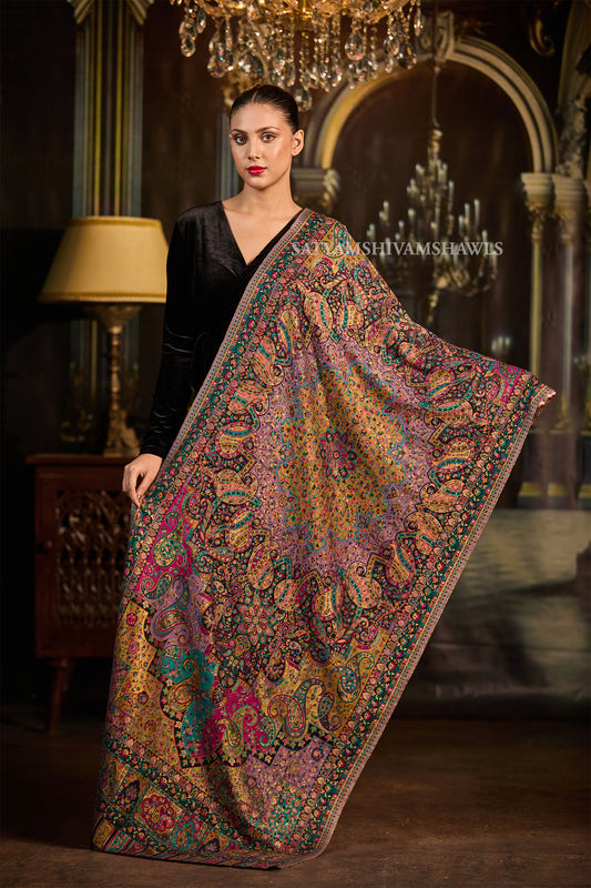 Kashmir Kaleidoscope women Stole