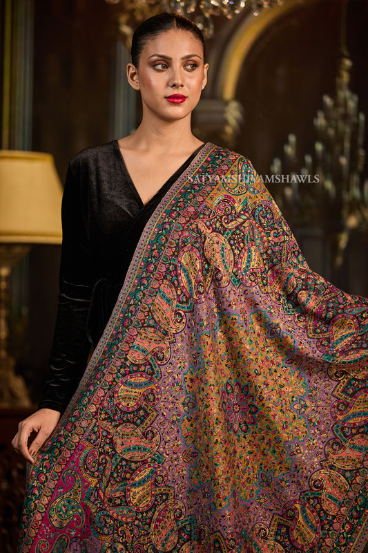 Kashmir Kaleidoscope women Stole