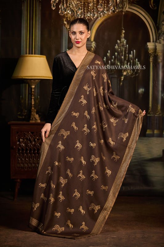 Moonlight Royal Horse Women Stole