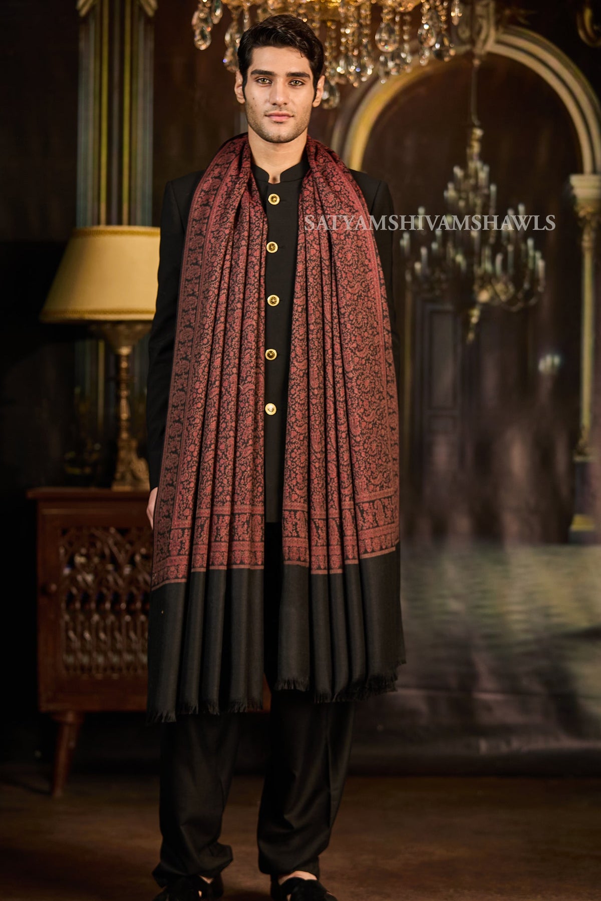 Heritage Jamawar Kani Mens Lohi Big Size