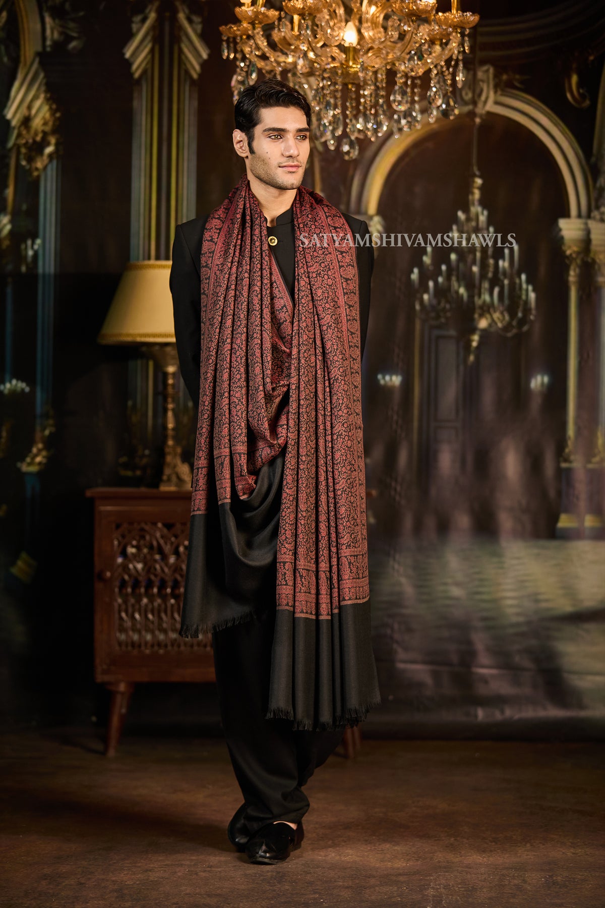 Heritage Jamawar Kani Mens Lohi Big Size