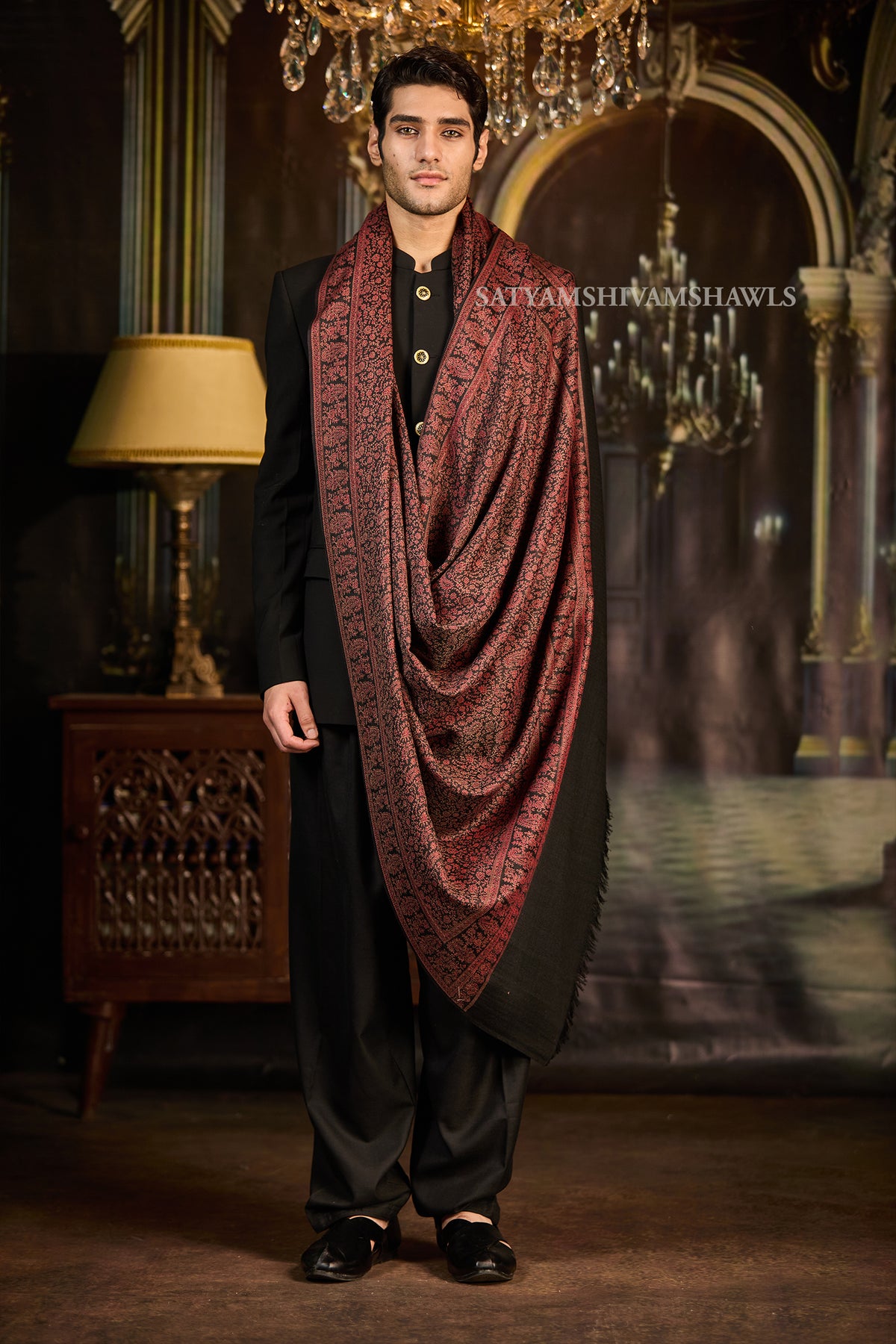 Heritage Jamawar Kani Mens Lohi Big Size