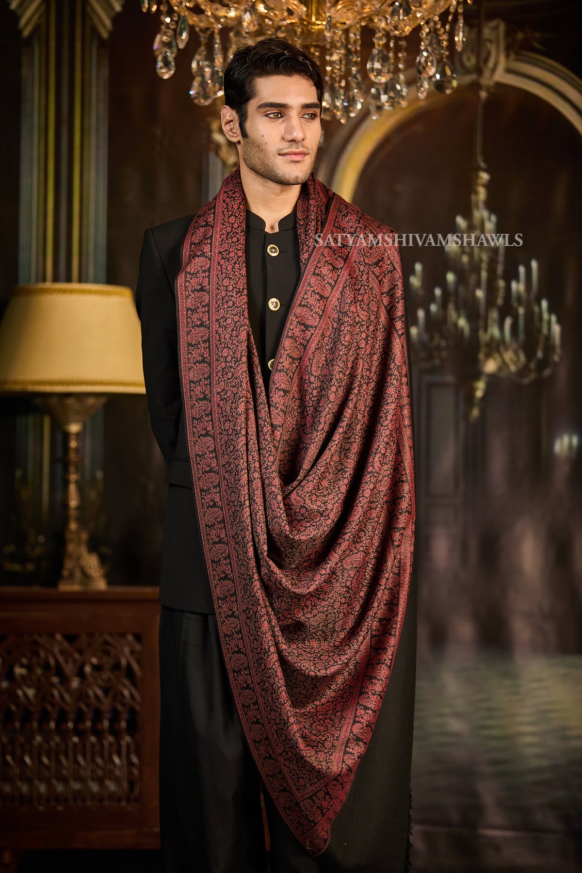 Heritage Jamawar Kani Mens Lohi Big Size