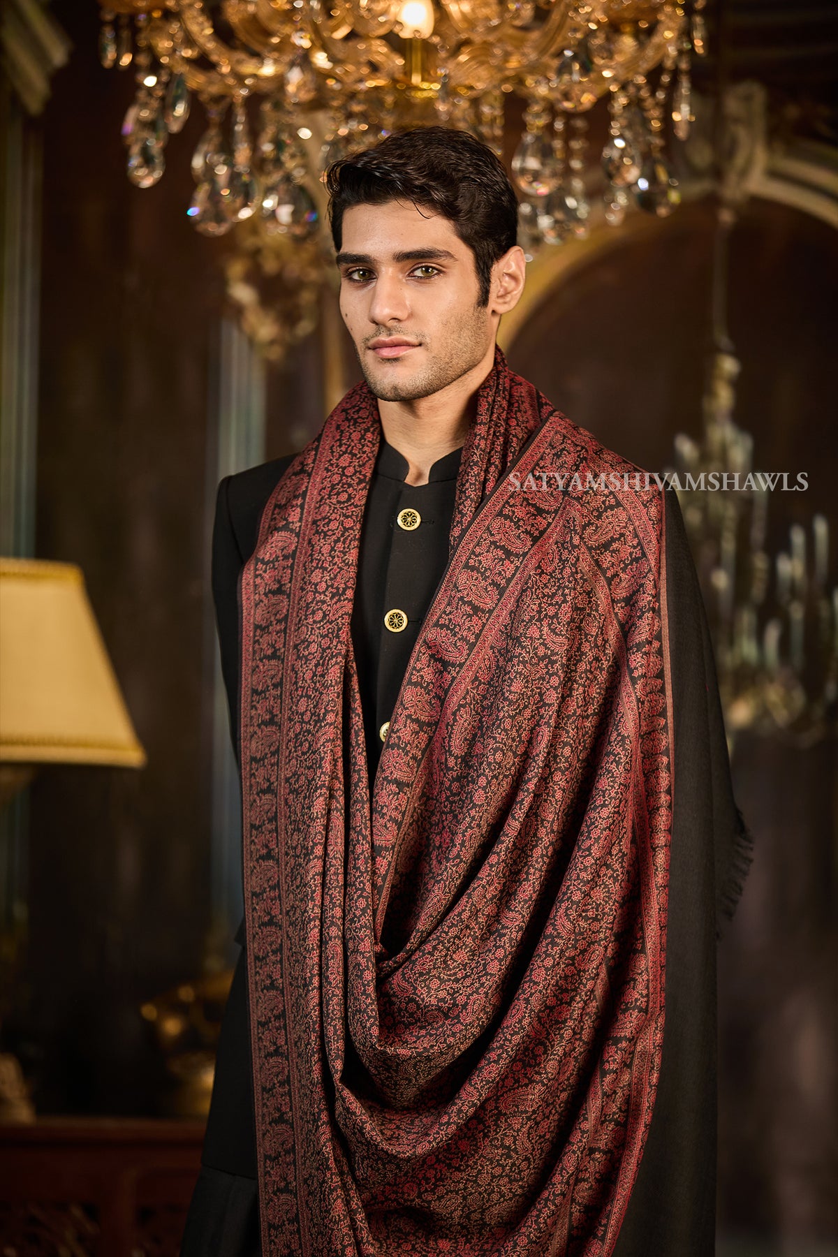 Heritage Jamawar Kani Mens Lohi Big Size