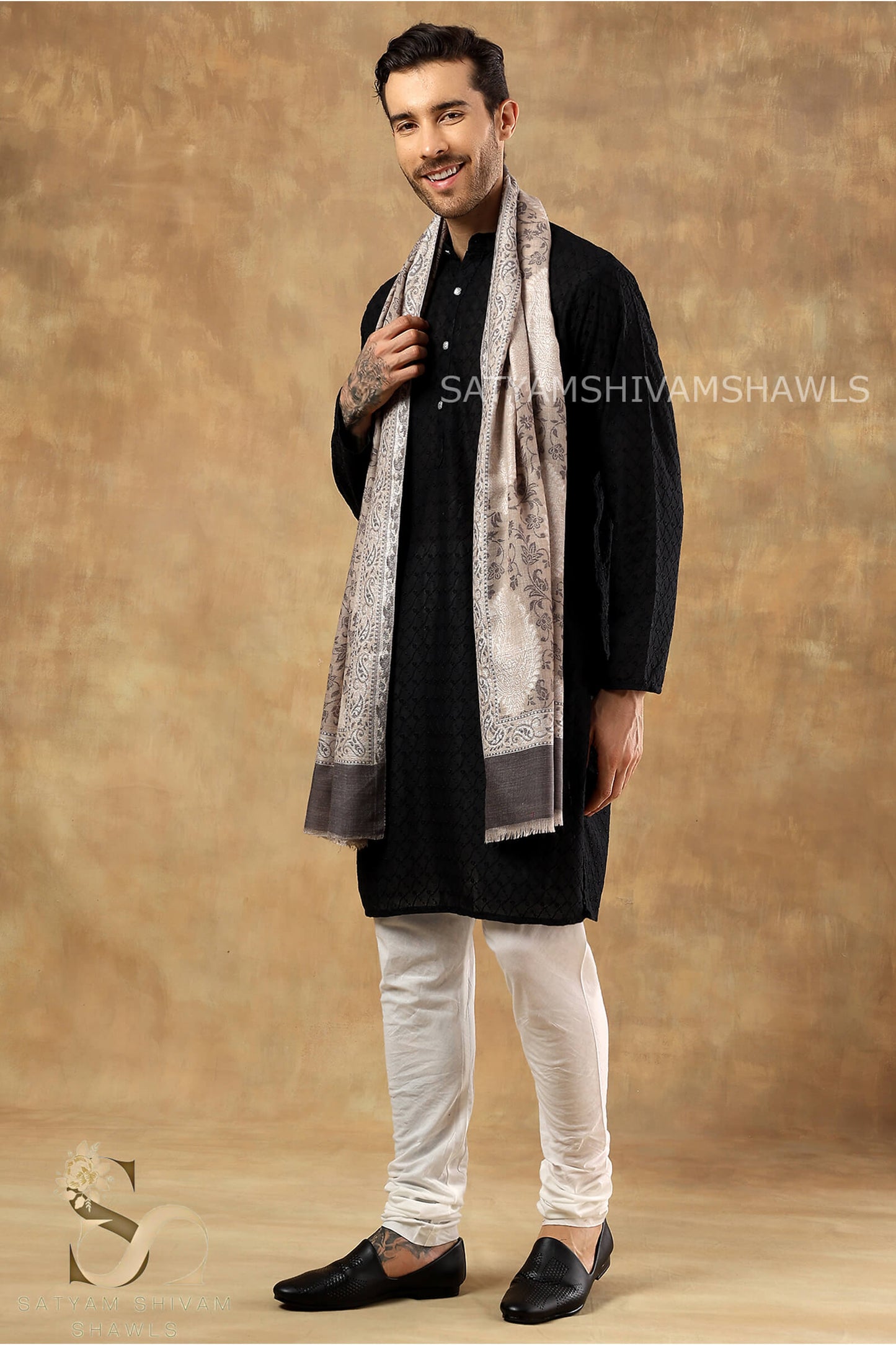TURKISH SELF KANI WOVEN DESIGN,STOLE,SKIN,&MENS