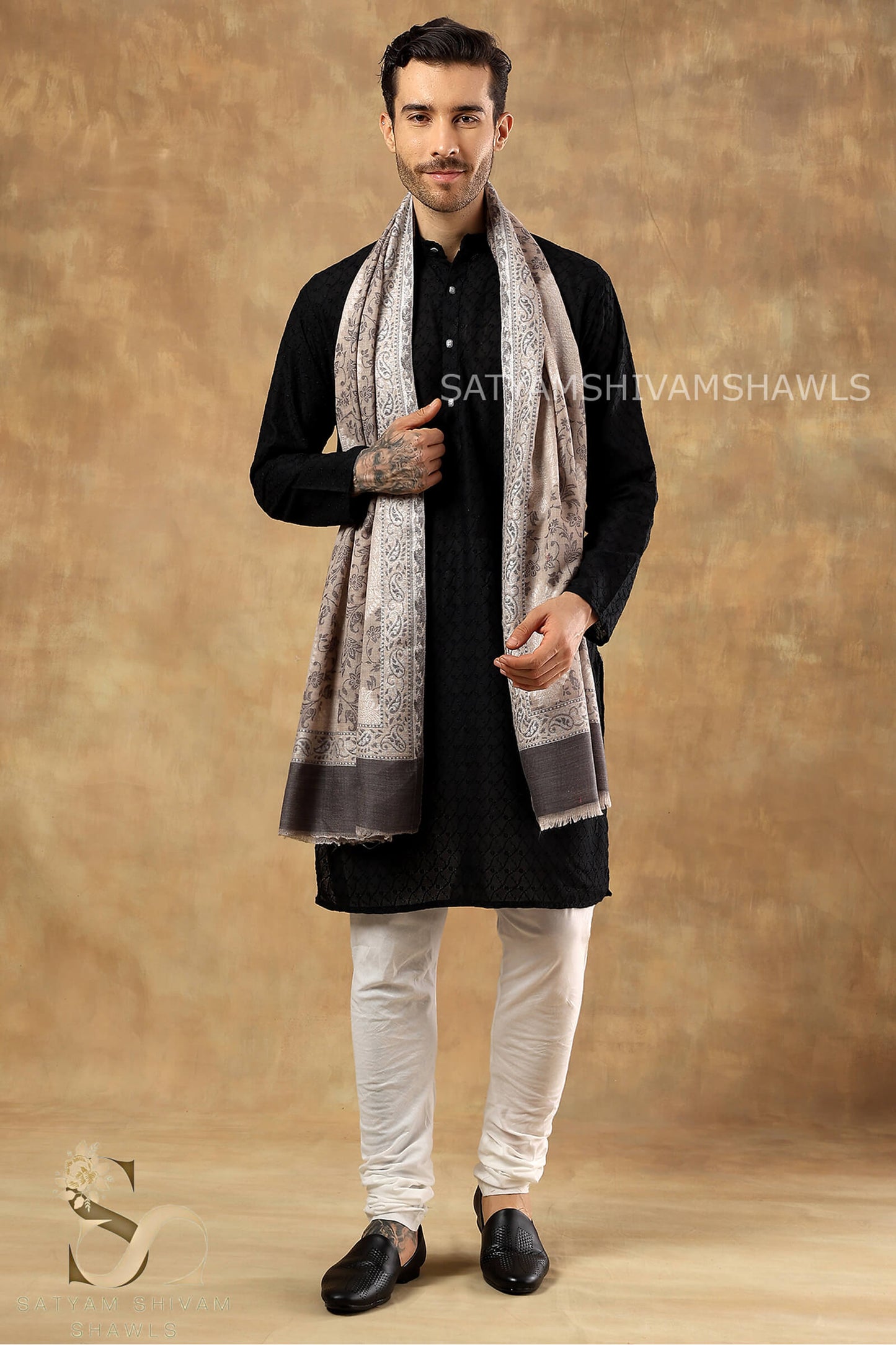 TURKISH SELF KANI WOVEN DESIGN,STOLE,SKIN,&MENS